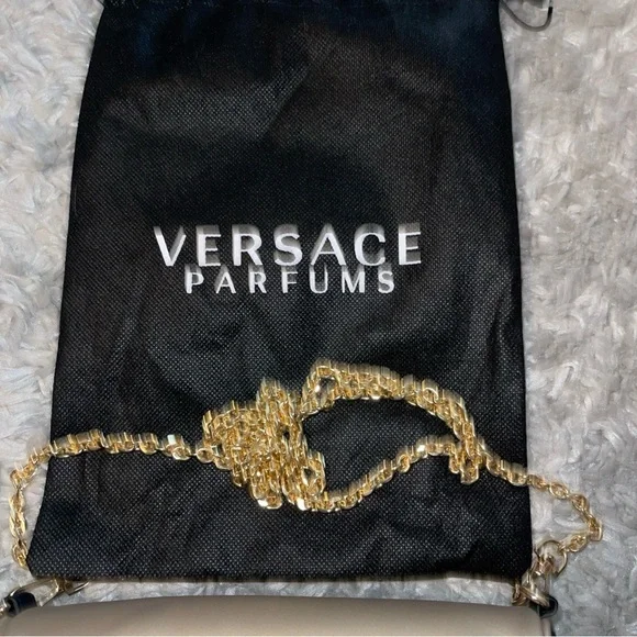 NWOT Versace Fragrance Gold Clutch Shoulder Crossbody Handbag - Picture 3 of 11